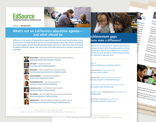 Graphic Design for EdSource