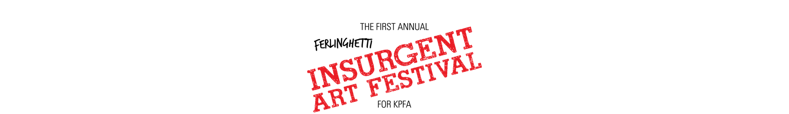 Furlinghetti Insurgent Art Festival Logo
